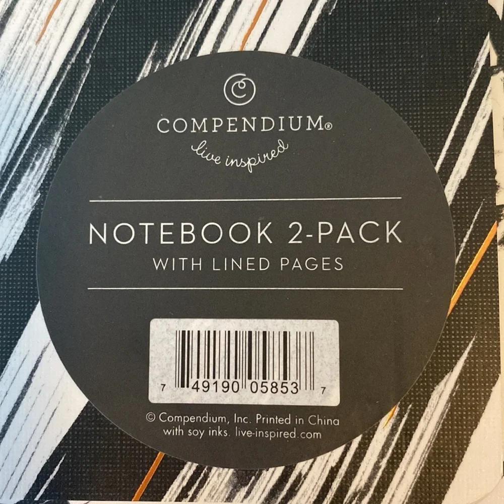 Compendium Rain or Shine Two Pack Lined Notepads NEW